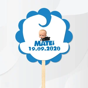 beţişoare cu Boss Baby pentru candy bar personalizate