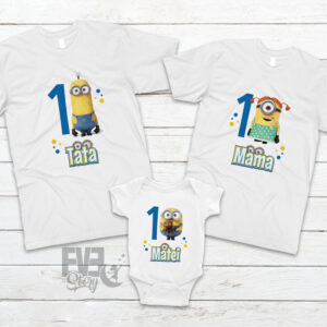 Set de tricouri cu Minioni personalizate