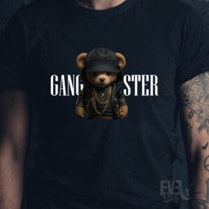 Tricou Gangster Bear culoare neagră