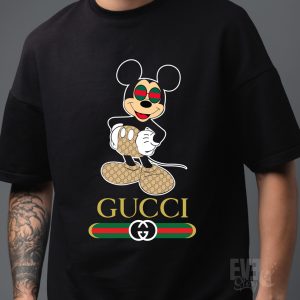 Tricou Gucci Mickey Mouse negru