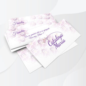 Plicuri Bani Orhidei pentru botez sau nunta, personalizate cu text