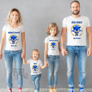 Tricouri personalizate familie Super Sonic, tricouri mot