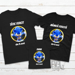 Set tricouri personalizate Super Sonic, tricouri mot