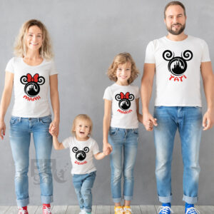 set tricouri cu Mickey Mouse, tricouri familie disney