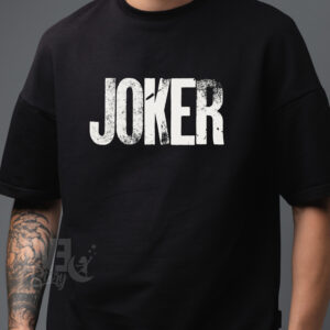 Tricou Joker pentru adulti, culoare negru