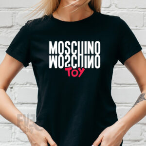 Tricou Moschino, culoare neagra, cu imprimeu Moschino Toy
