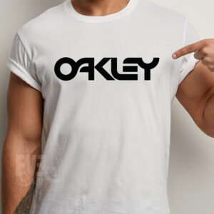 Tricou Oakley unisex, culoare alba, imprimeu cu logo Oakley