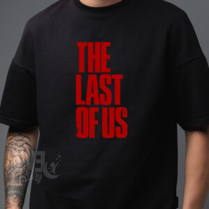 Tricou negru unisex, cu imprimeu The Last of Us