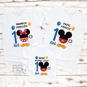 Tricouri personalizate 1 an Mickey Mouse