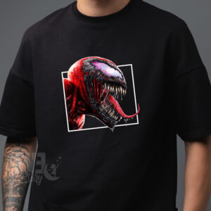 Tricou negru pentru adulti cu imprimeu Venom