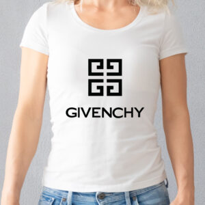 Tricou unisex cu model imprimat Givenchy, culoare alb, bumbac 100%, regular fit