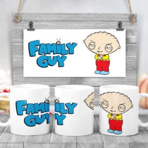 Cană Family Guy Stewie Griffin, 350ml, rezistentă la maşina de spălat vase, cutie cadou