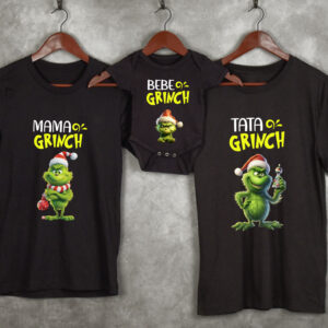 Cauţi set de tricouri Crăciun familia Grinch? Evestory îţi oferă o gamă largă de seturi de tricouri pentru familie de Crăciun, de cea mai bună calitate!