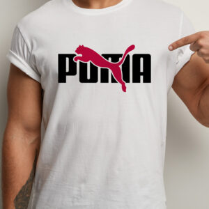 Tricou Puma pentru adulţi, imprimeu rezistent la spălări, regular fit, bumbac 100%, culoare alb