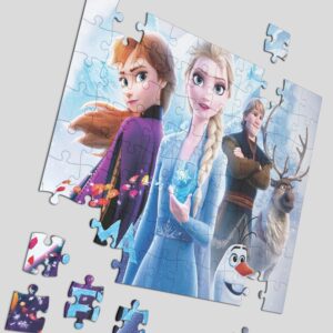 Puzzle copii personalizat Frozen Regatul de Gheaţă, print calitativ, diverse dimensiuni, cutie cadou