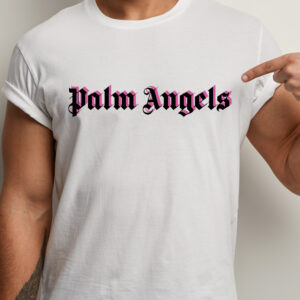 Tricouri Palm Angels rezistente la spălări, regular fit, bumbac 100%, culoare alb