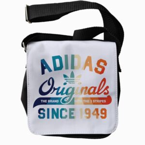 Geantă Adidas Retro Originals, închidere cu fermoar, 20x19cm, culoare negru