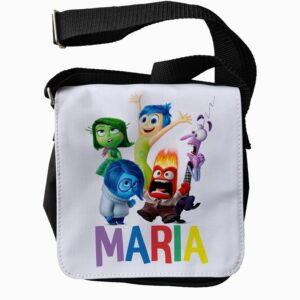 Geantă Inside Out personalizată pentru copii, închidere cu fermoar, 20x19cm, culoare negru, cadou copii #3