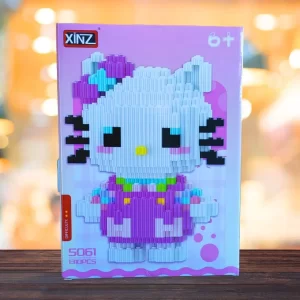 Joc de construcţie Hello Kitty tip Lego, 1310 piese, cadou copii, 6 ani+