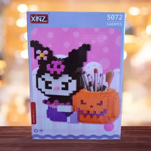 Joc de construcţie Kuromi Halloween, cu rol de suport de creioane, 1443 piese, cadou copii, 6 ani+