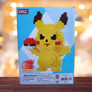 Joc de construcţie Pikachu Pokemon, cu rol de suport de creioane, 1372 piese, cadou copii, 6 ani+