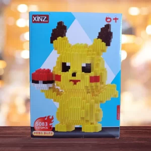 Joc de construcţie Pikachu Pokemon, cu rol de suport de creioane, 1372 piese, cadou copii, 6 ani+