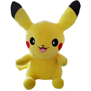 Jucărie din pluş Pikachu Pokemon, 50 cm, culoare galben, material moale