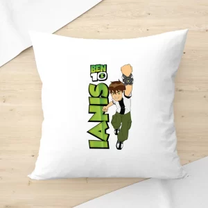 Pernă personalizată cu Ben 10 pentru copii, 40x40cm, diverse modele, poliester