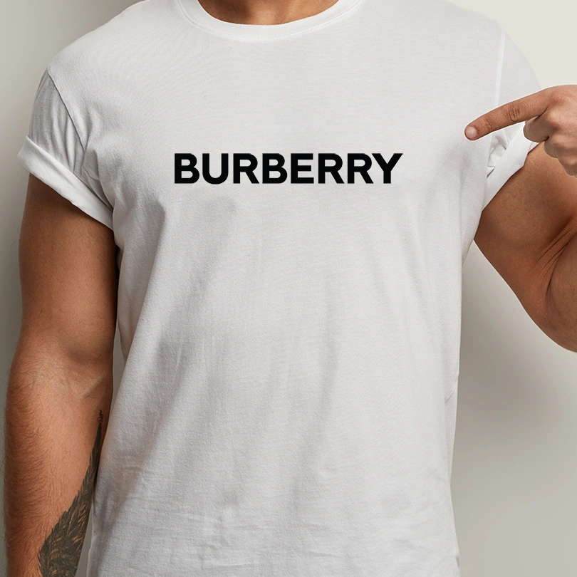 Tricou Burberry, rezistent la spălări, bumbac 100%, Unisex