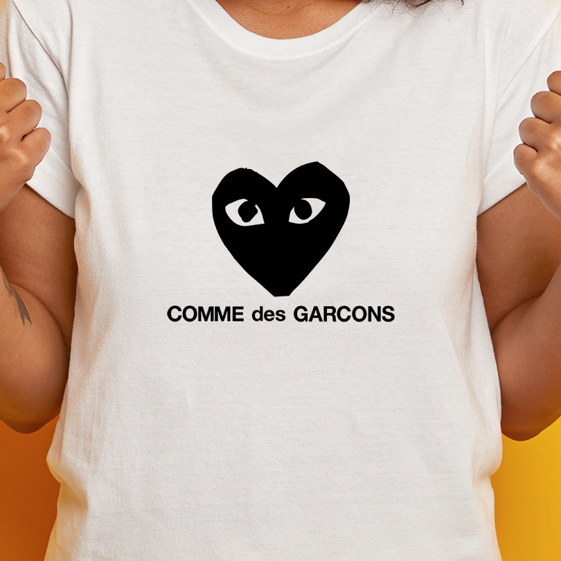 Tricou Comme des Garcons, rezistent la spălări, bumbac 100