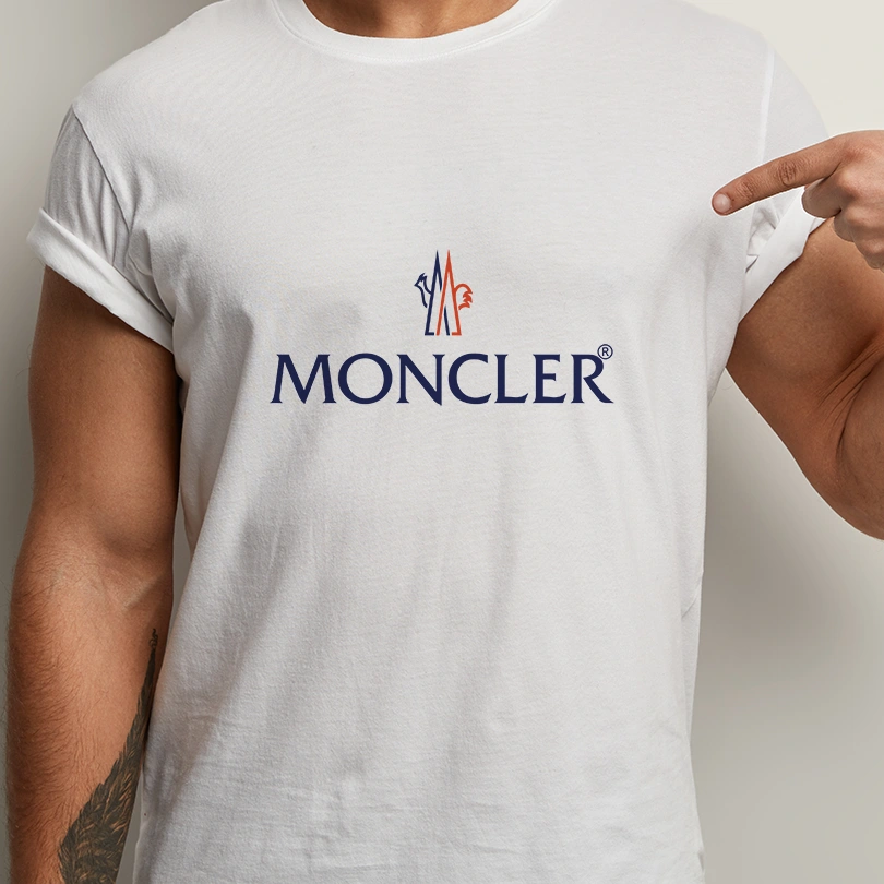 Tricou Moncler, rezistent la spălări, bumbac 100%, Regular Fit