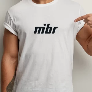 Tricou MIBR, unisex, rezistent la spălări, bumbac 100%, Regular Fit, culoare alb