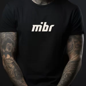 Tricou MIBR, unisex, rezistent la spălări, bumbac 100%, Regular Fit, culoare negru