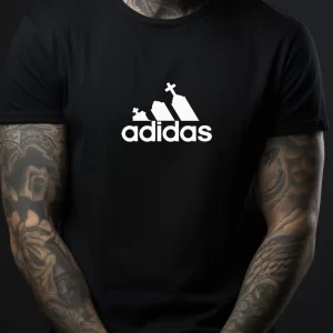 Tricou Adidas RIP, rezistent la spălări, bumbac 100%, Regular Fit, culoare negru