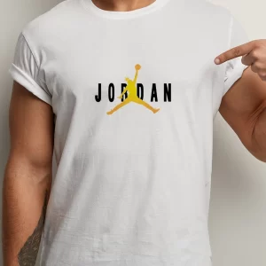 Tricou Nike Jordan King, rezistent la spălări, bumbac 100%, Regular Fit, culoare alb