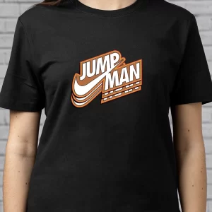 Tricou Nike Jump Man, rezistent la spălări, bumbac 100%, Regular Fit, culoare negru