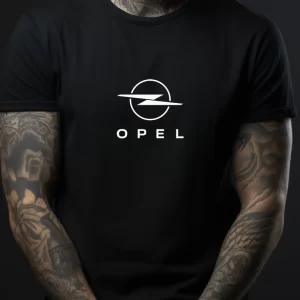 Tricou Opel, rezistent la spălări, bumbac 100%, Regular Fit, culoare negru