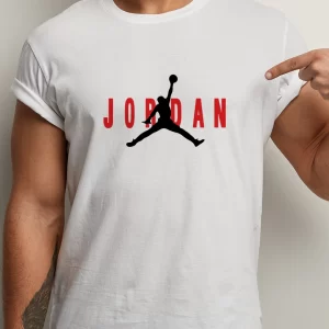 Tricou Nike Jordan Inverted, unisex, rezistent la spălări, bumbac 100%, Regular Fit, culoare alb
