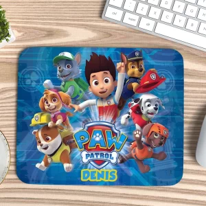 Mouse Pad cu Patrula Cățelușilor Squad, personalizat cu nume, 30x20cm, antiderapant