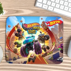 Mouse Pad Hot Wheels, personalizat cu nume, 30x20cm, antiderapant