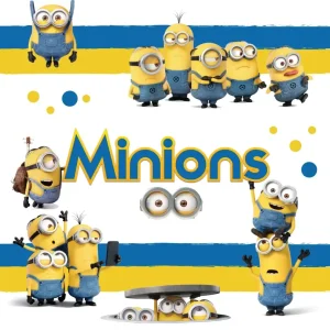 Botez cu Minioni, culori albastru şi galben, pentru fetiţe şi băieţei