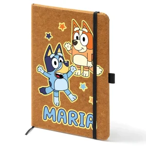 agendă Bluey eco din piele reciclată, personalizată A5