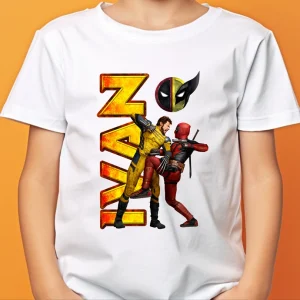tricou Deadpool & Wolverine personalizat, din bumbac, pentru copii și adulți