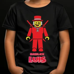 Tricou Roblox Sammy personalizat cu nume pentru copii, bumbac 100%, regular fit