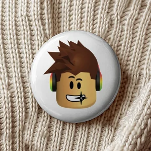 Insigne Roblox mărțișor diametru 7,5 cm pentru copii, ambalate individual