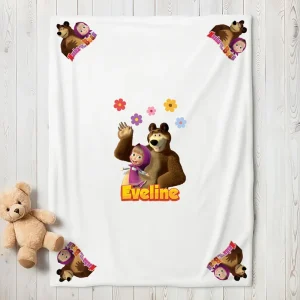 ăturică bebe Masha şi Ursul personalizată cu nume