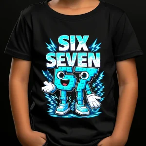 tricou Steal A Brainrot Six Seven bumbac 100% design electric