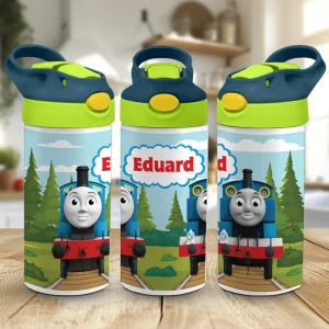 bidon cu pai locomotiva Thomas personalizat cu nume
