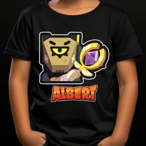 Tricou Brawl Stars Finx personalizat cu nume pentru copii și adulți