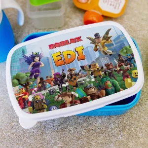 Lunch box Roblox personalizat pentru copii, 19x13cm, pentru grădiniță sau școală